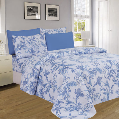 1 of 12:PREMIUS Premium Lilly 4 & 6 Piece Microfiber Printed Wrinkle-Free Sheet Set 