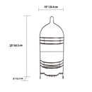 5 of 5:Home Basics 2 Tier Shower Caddy, Espresso 