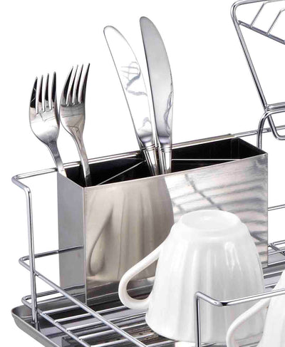 3 of 8:Égouttoir à vaisselle à 2 niveaux Home Basics 