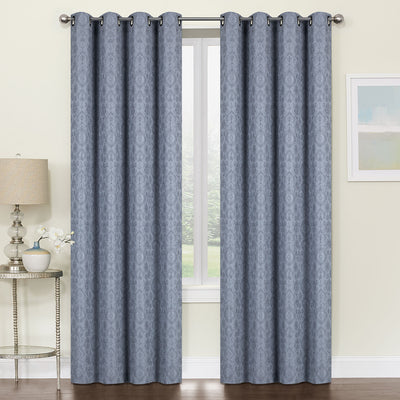 3 of 6:Astoria Jacquard Grommet Window Panel, 54x84 Inches 