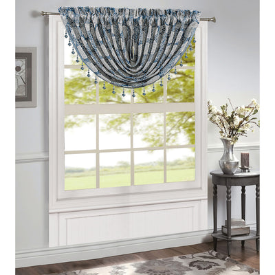 15 of 19:Margie Jacquard Rod Pocket Window Panel and Valance Treatment, All Sold Separately 
