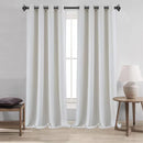 3 of 16:Boucle Textured Grommet Window Curtain Panel, 54x84 Inches 