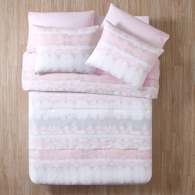 2 of 2:VCNY Home Crush Bed in a Bag Comforter Set, Full, Blush 