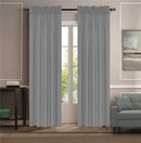 7 of 17:Melanie Faux Silk Rod Pocket Window Panel, 55x84 Inches 