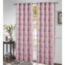 4 of 5:Revere Floral Jacquard Grommet Window Panel, 54x84 Inches 