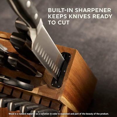 3 of 6:Chicago Cutlery Insignia Triple Rivet Poly 18 Piece Kitchen Knife Block Set 