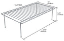 2 of 2:Home Basics Medium Heavy Weight Vinyl Coated Steel Helper Shelf, Silver 