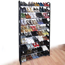 3 of 5:Étagère à chaussures en métal Home Basics pour 50 paires, noire 