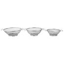4 of 6:Ensemble de 3 passoires en acier inoxydable Home Basics, argentées 