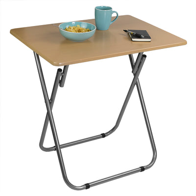 2 of 10:Table pliante multifonction Home Basics Jumbo, naturelle 