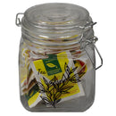 3 of 10:Pot Home Basics Ludlow de 65 cl avec fermoir en métal, transparent 