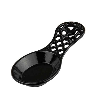 1 of 5:Home Basics - Soporte para cuchara de gallo de hierro fundido, color negro 