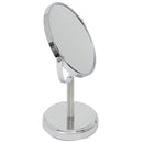 2 of 4:Miroir cosmétique double face Home Basics Diamond (grossissement x1/x5), chromé 