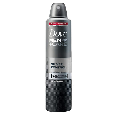 1 of 1:Dove Men+care Silver Control Aerosol Anti-perspirant Deodorant - 250ml, 8.45 Fl Oz 