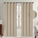 1 of 10:Oakley Embossed Room Darkening Grommet Window Panel, 54x84 Inches 