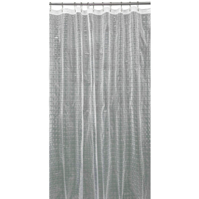 1 of 3:Bath Bliss 3D Octagon Design Shower Curtain in Clear 