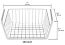 4 of 4:Home Basics Small Under-the-Shelf Basket 