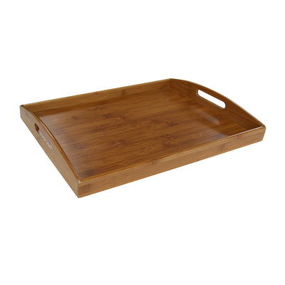 2 of 6:Bandeja para servir de bambú Home Basics - 17,25x11,75x2,18 