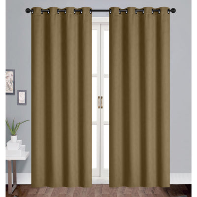 6 of 9:Jones Embossed Geo Room Darkening Grommet Window Panel, 54x84 Inches 