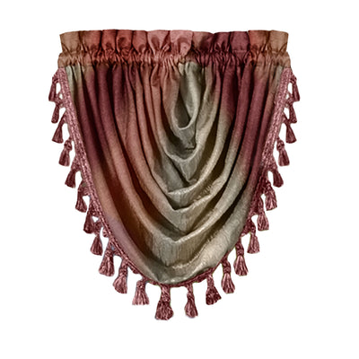 6 of 29:Ombre Crushed Satin Rod Pocket Window Panel and Valance Treatments, All Sold Separately 