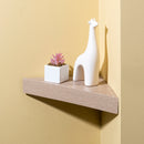 4 of 4:Étagère flottante d'angle en bois Home Basics, chêne 