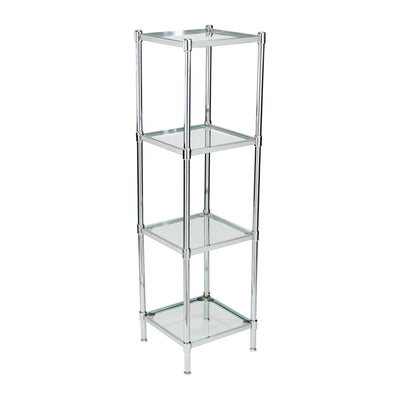 1 of 4:Étagère en verre autoportante à 4 niveaux Neu Home 