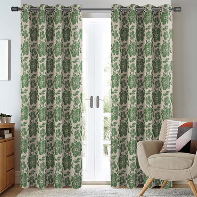 4 of 5:Breanne Floral Jacquard Grommet Window Panel, 54x84 Inches 