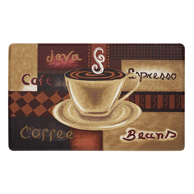 4 of 6:Achim Coffee Decorative Anti-Fatigue Floor Mat, Brown, 18x30 Inches 