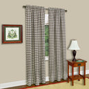 1 of 4:Panel de cortina para ventana con cuadros Buffalo - 42x84 - Gris pardo 