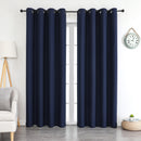 13 of 24:Yola Blackout Textured Jacquard Grommet Window Panel, 52x84 Inches 
