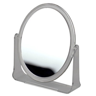 1 of 1:Home Basics Espejo de mesa y encimera de doble cara con marco de plástico transparente, transparente 