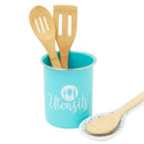 3 of 4:Porte-couverts Home Basics avec bord en acier, turquoise, 5 x 6 pouces 