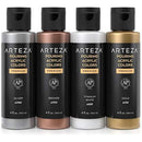 3 of 4:ARTEZA Premium Pouring Acrylic Paint, Metallic Colors, 4 Count 