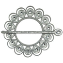 1 of 2:Teardrop Jewel - Alzapaños decorativos para cortina de ventana, un par, plateado 
