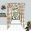 4 of 21:Buffalo Check Gathered Swag Window Curtain Pair, 72x63 Inches 