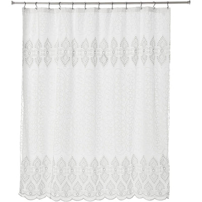 9 of 9:Popular Bath Monaco Complete Bath Ensemble Decor Set, White, All Sold Separately 