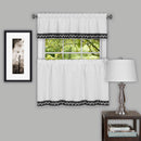 2 of 2:Par de niveles de cortina de ventana Camden de 58 x 24 - Negro 