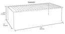 2 of 2:Étagère d'appoint Home Basics, grande et lourde, blanche, 25 x 44 x 13,3 cm 