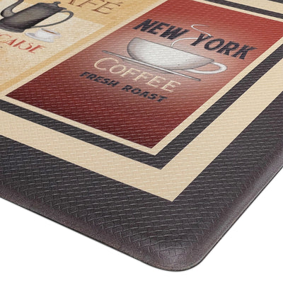 2 of 5:Cozy Cafe Decorative Anti-Fatigue Kitchen Mat, 18x30 Inches 