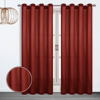 4 of 12:Lamis Metallic Shimmer Grommet Window Panel, 54x90 Inches 