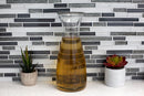 4 of 5:Home Basics Country Time 33.8 oz Glass  Beverage Carafe Decanter, Clear 