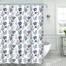1 of 1:Krista 13-Piece Fish Canvas Shower Curtain, 70x72 Inches 