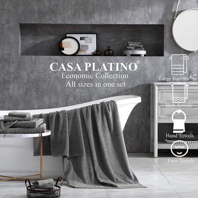 32 of 40:Ensemble de serviettes 24 pièces 100 % coton Casa Platino 