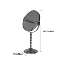 6 of 6:Home Basics Spiral Double Sided Cosmetic Mirror, Chrome 