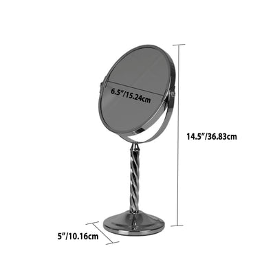 6 of 6:Home Basics Spiral Double Sided Cosmetic Mirror, Chrome 