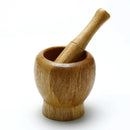 1 of 1:PREMIUS Bamboo Wood Mortar and Pestle, 4.3 Inches 