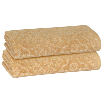 1 of 24:PREMIUS 2 Pack Damask 100% Cotton Yarn Dyed Bath Towel, 27x54 Inches 