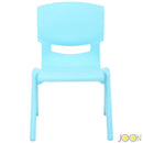 4 of 7:JOON Stackable Plastic Kids Learning Chairs, Baby Blue, 20.5x12.75X11 Inches, 2-Pack (Pack of 2) 