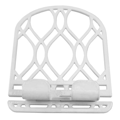 2 of 10:Home Basics Iris Collection Cast Iron Tablet and Cookbook Holder Stand, White 