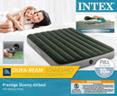 2 of 3:Intex Prestige Durabeam Downy Full Air Bed with Battery Pump, Green 